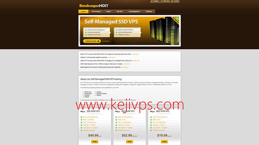 搬瓦工 BandwagonHost 介绍、10Gbps带宽、CN2 GIA、CMI等高端线路-图片1